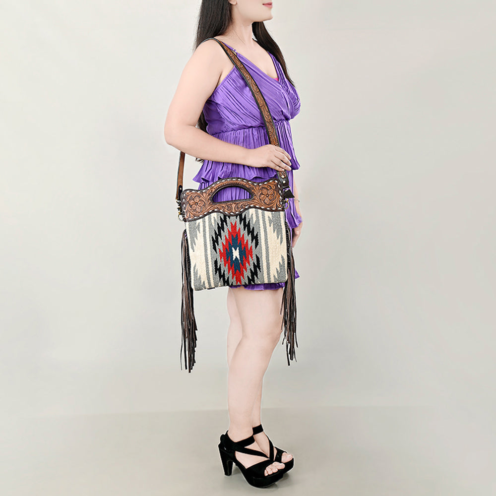 OHA103 Clutch Genuine Leather women bag western Bag