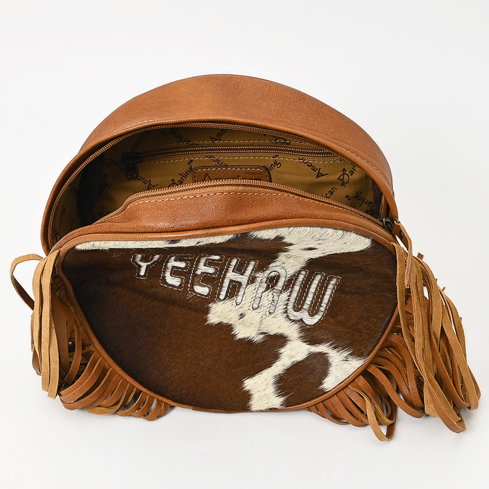 ADBG1400 Backpack Hair on Genuine Western Leather Women Bag