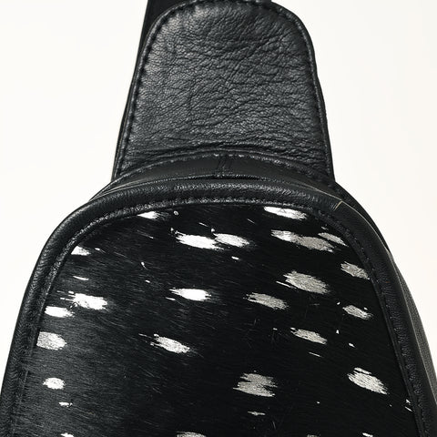 ADBG1146 American Darling Floral Hand Tooled Bag -Hair on Cowhide Sling