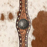 LC-ADBG1409 Hand Tooled Western Leather Backpack - Artisan Floral Cowhide Bag by American Darling