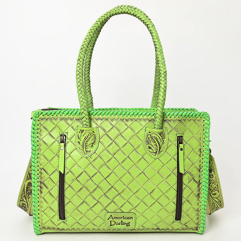 American Darling Western Hand-Tooled Genuine Leather Tote Bag for Everyday Carry