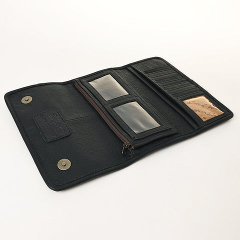American Darling Crocodile Embossed Western Leather Wallet Bag Genuine Leather Women Wallet