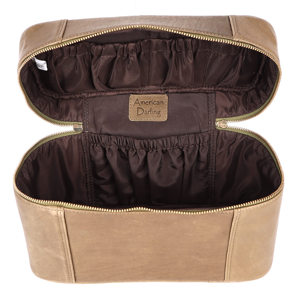 LC-ADBGM386E Jewelry Case Genuine Western Leather Women Bag