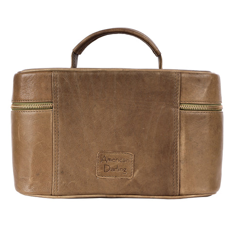 ADBGM386 Jewelry Case Genuine Western Leather Women Bag