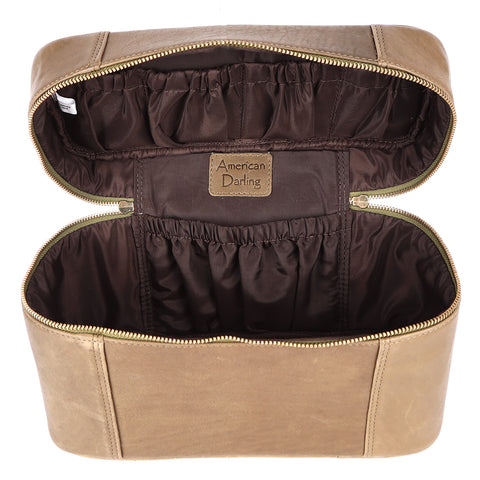 ADBGM386 Jewelry Case Genuine Western Leather Women Bag
