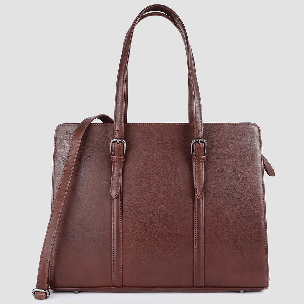 LC-ADBGM389B Tote Genuine Western Leather Women Bag