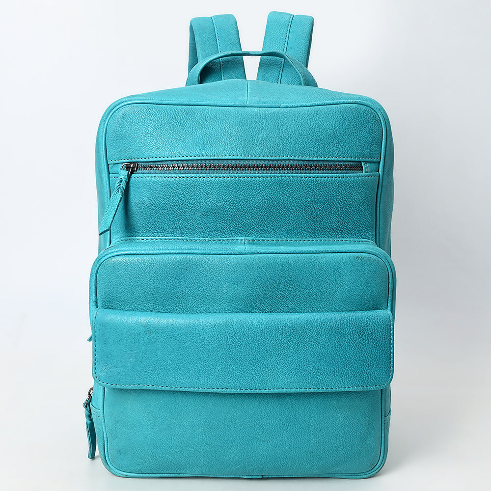 LC-ADBGM391 Leather Backpack - Structured Full-Grain Western Travel & Work Bag