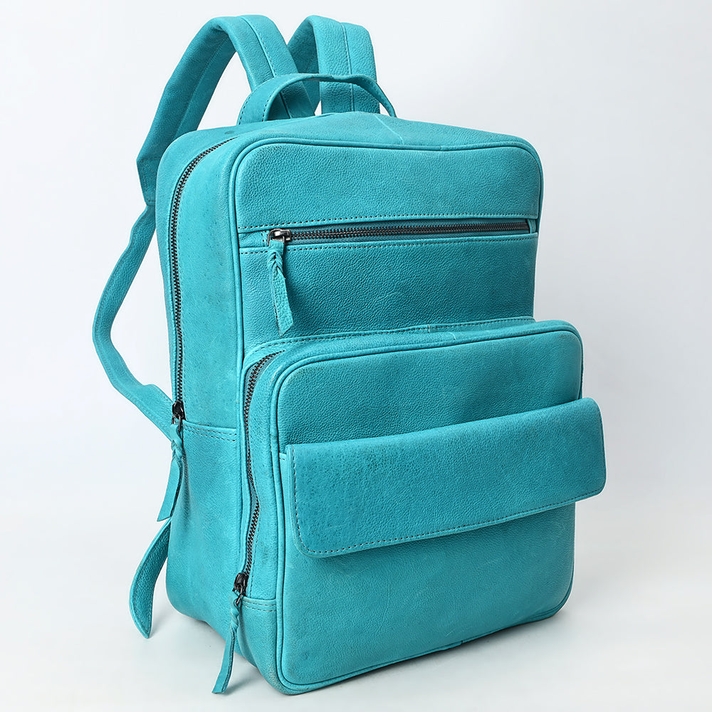 LC-ADBGM391 Leather Backpack - Structured Full-Grain Western Travel & Work Bag