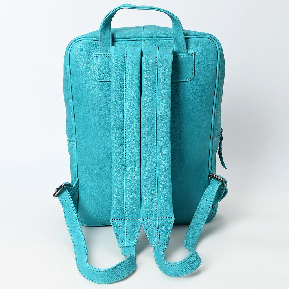 LC-ADBGM391 Leather Backpack - Structured Full-Grain Western Travel & Work Bag