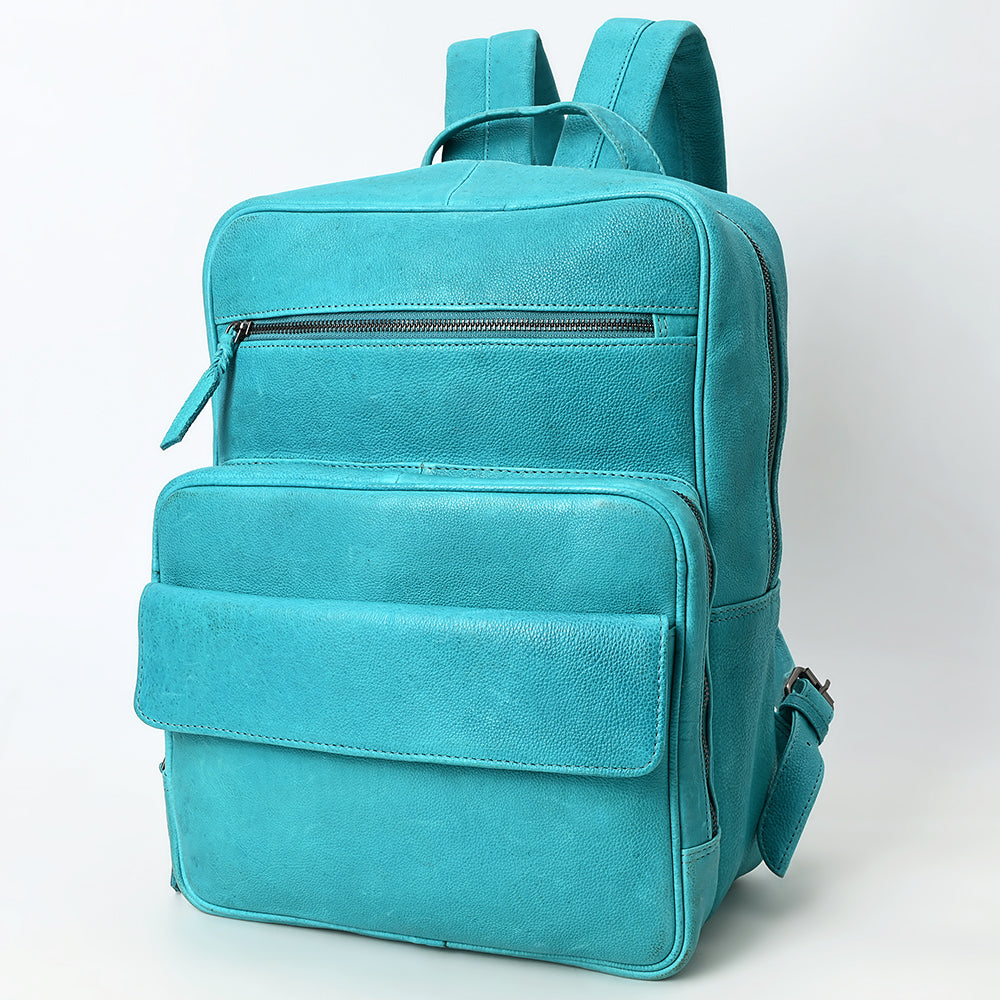 LC-ADBGM391 Leather Backpack - Structured Full-Grain Western Travel & Work Bag