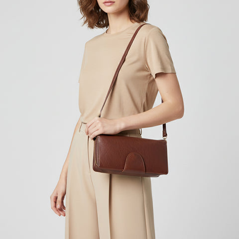 ADBGM393 Pebbled Leather Wristlet Clutch Crossbody - American Darling