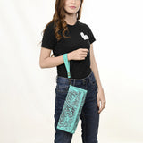 LC-ADBG1106 Western Floral Tooled Leather Wallet-Handcrafted Genuine Cowhide by American Darling