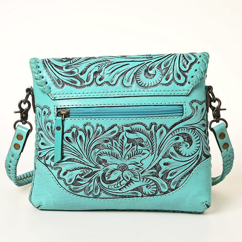 American Darling Handcrafted Leather Western Crossbody Bag ï¿½ Hand-Tooled Floral Carving with Genuine Leather