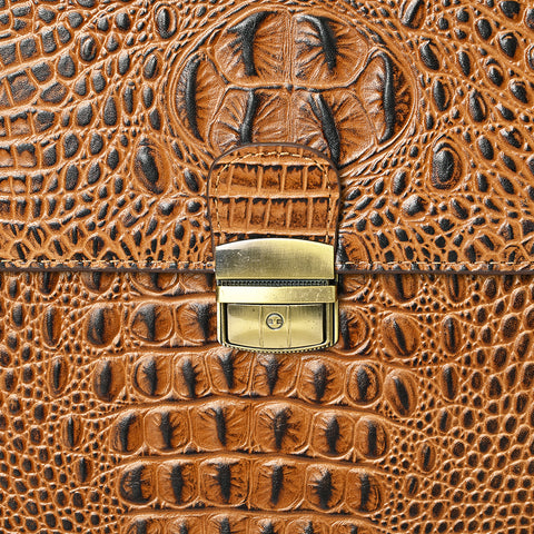 American Darling Crocodile Embossed Genuine Leather Western Briefcase Bag | American Darling Work Tote