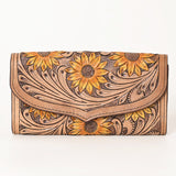 OHG165 Wallet Hand Tooled Genuine Leather women bag western Bag