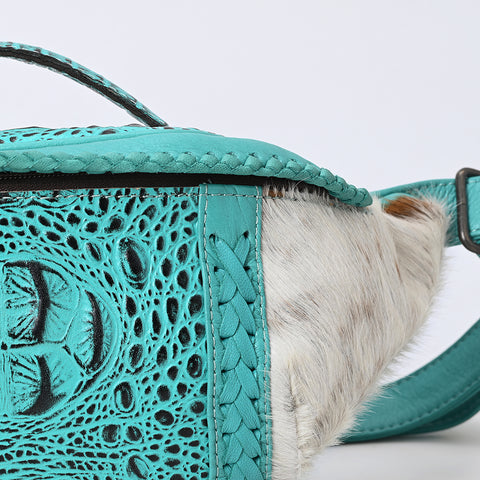 American Darling Handcrafted Western Leather Fanny Pack ï¿½ Hair-On Cowhide Genuine Leather