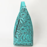 ADBG1443 Hand Tooled Leather Western Sling Bag - Midnight Floral Crossbody