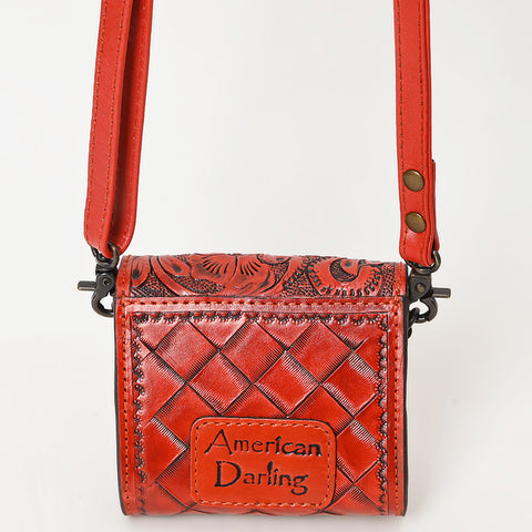 American Darling Hand Tooled Genuine Leather Western Crossbody Bag for Everyday Carry