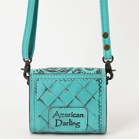 American Darling Hand Tooled Genuine Leather Western Crossbody Bag for Everyday Carry