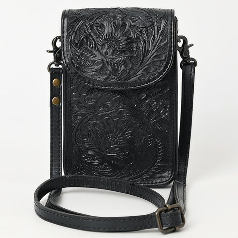 American Darling Hand Tooled Leather Cell Phone Holder ï¿½ Western Crossbody