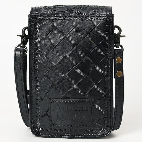 American Darling Hand Tooled Leather Cell Phone Holder ï¿½ Western Crossbody