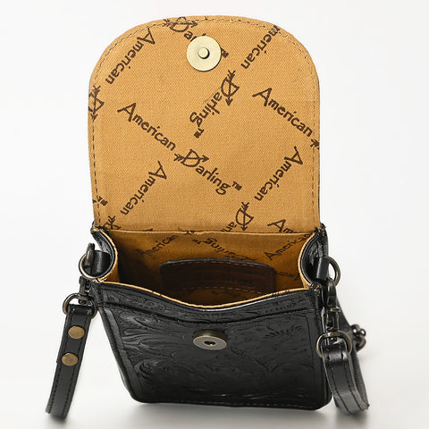 American Darling Hand Tooled Leather Cell Phone Holder ï¿½ Western Crossbody