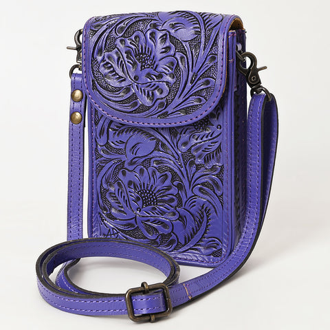 American Darling Hand Tooled Leather Cell Phone Holder ï¿½ Western Crossbody