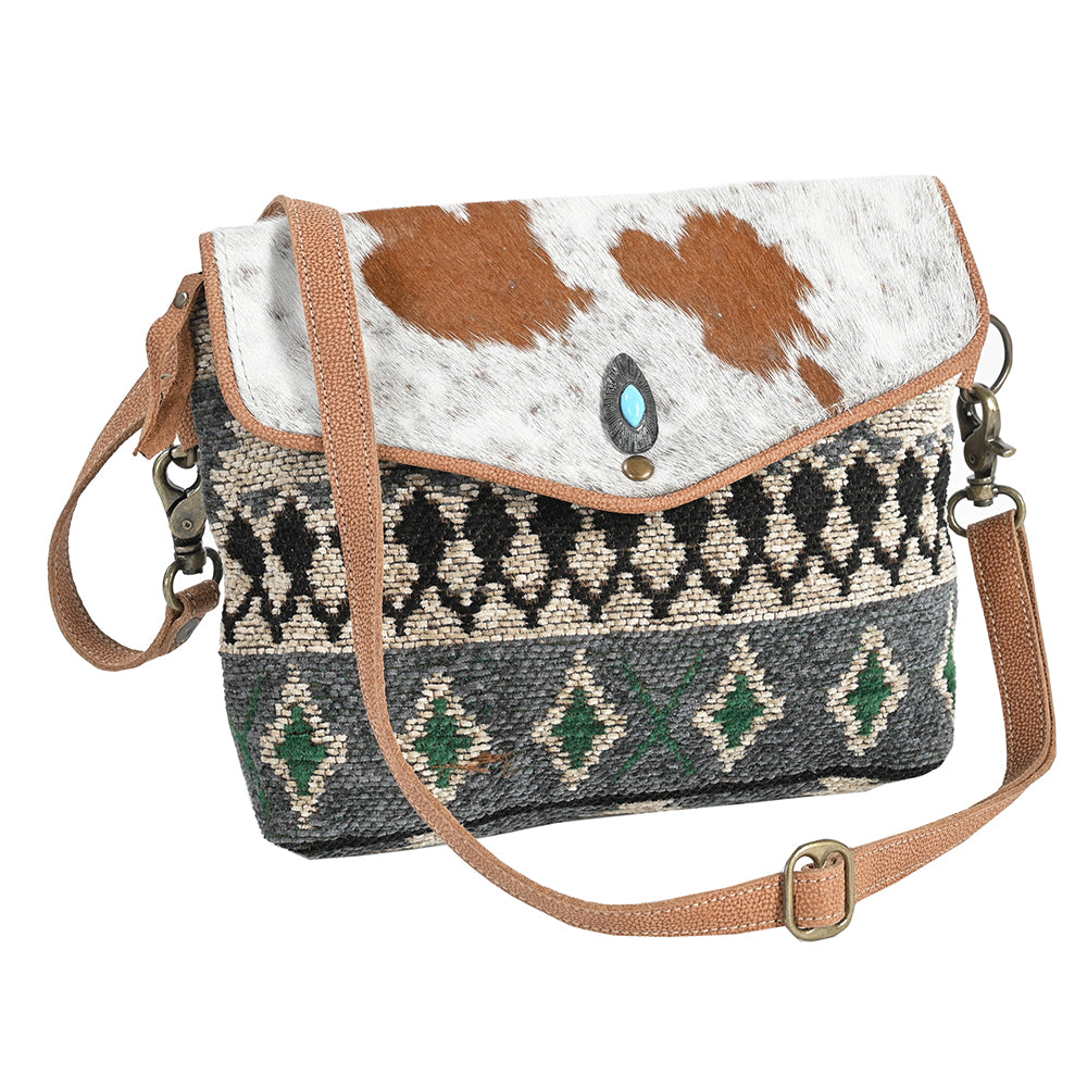 OHV319 Messenger Upcycled Canvas Ladies Bag