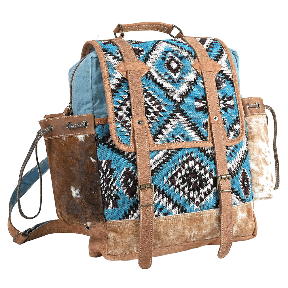 LC-OHV371 Backpack Upcycled Canvas Ladies Bag