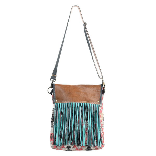 LC-OHV382 Crossbody Upcycled Canvas Ladies Bag