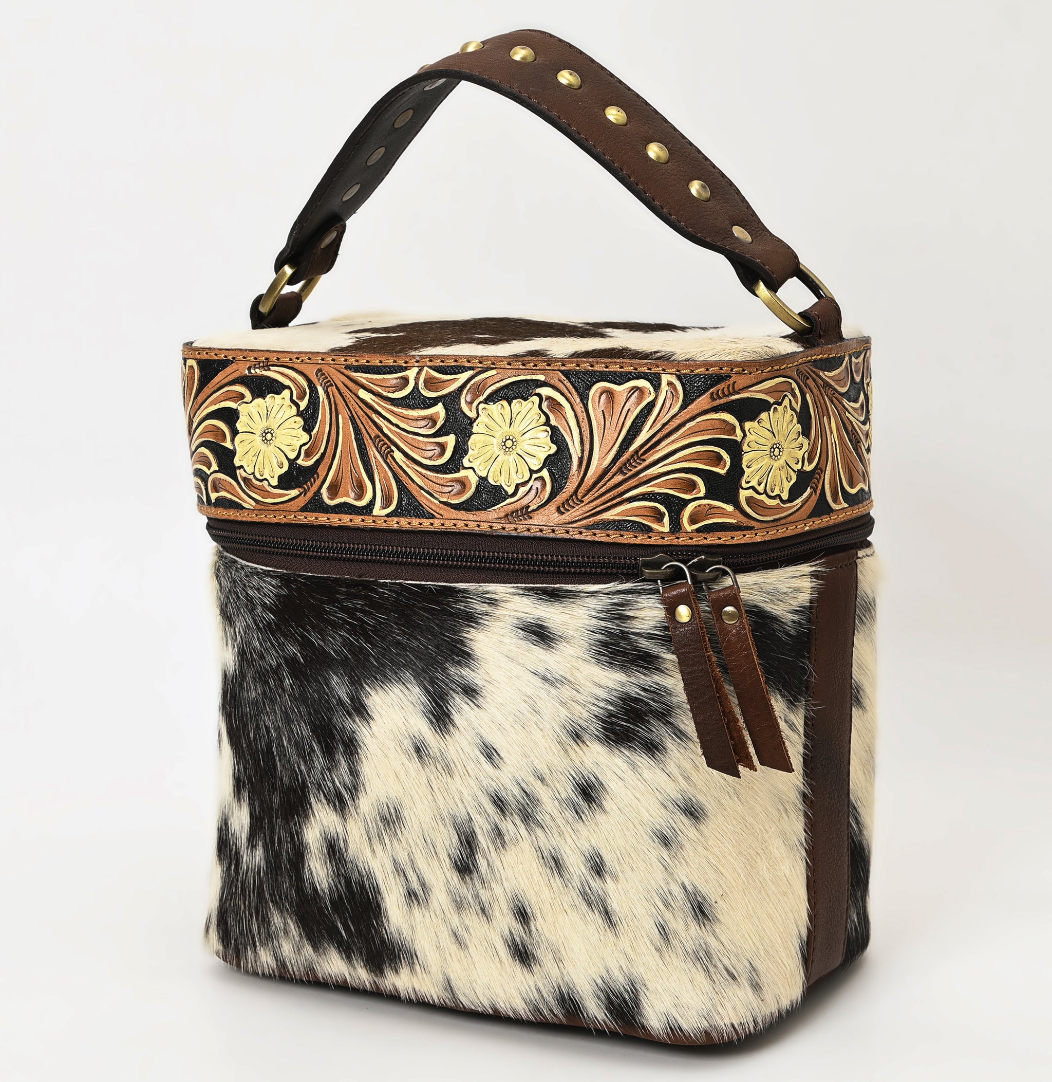 LC-ADBGA427A Jewelry Case Genuine Western Leather Women Bag