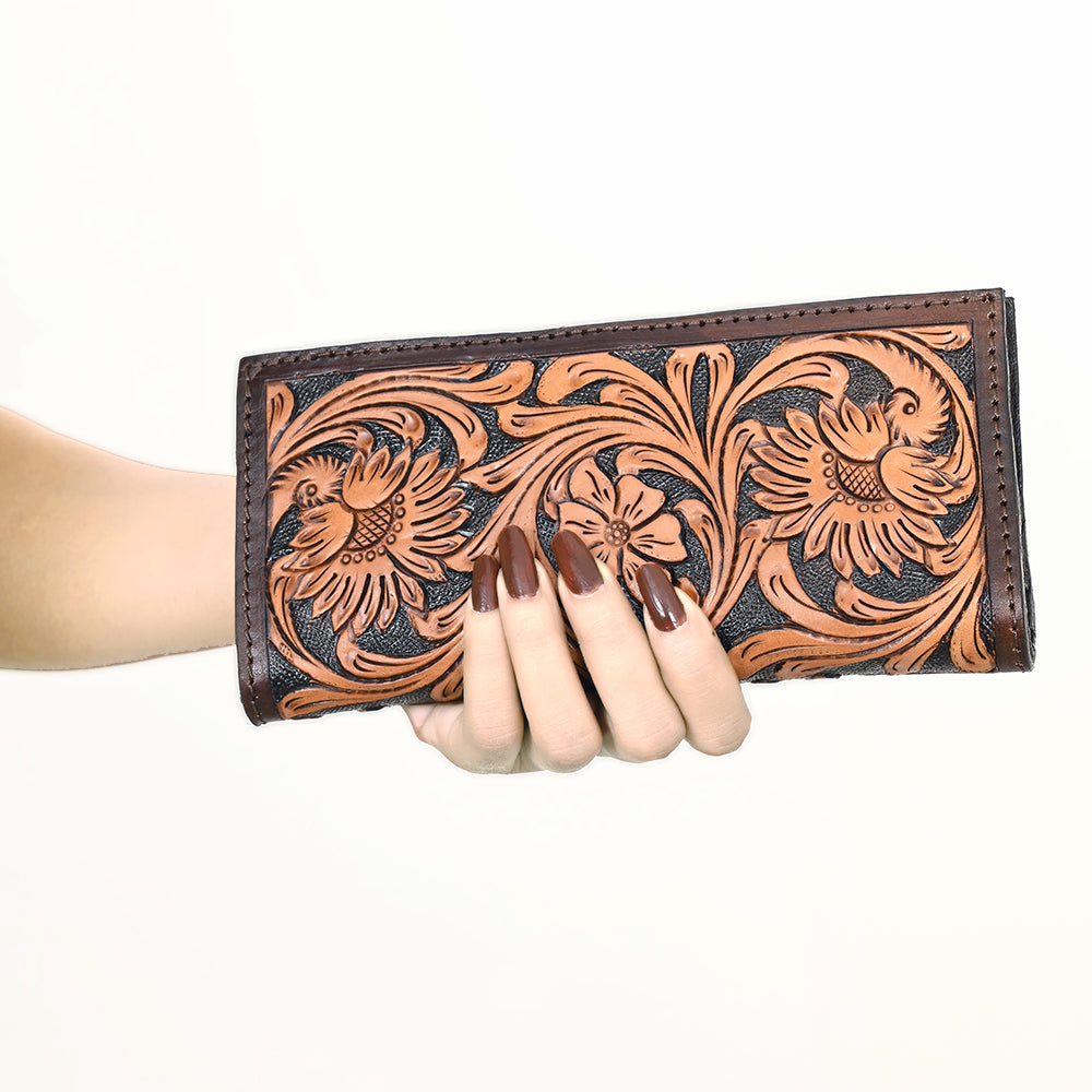 LC-ADBGA428 Clutch Genuine Western Leather Women Bag