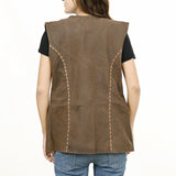 LC-ADBZ055 Genuine Leather Hand tooled Women Blazer dress jacket