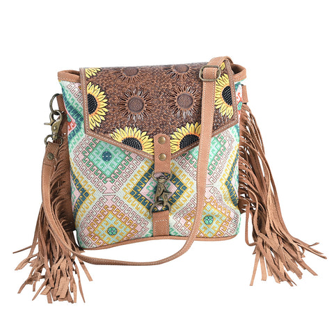 LC-OHV405 Crossbody Upcycled Canvas Ladies Bag