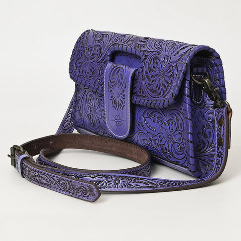 American Darling Hand Tooled Floral Leather Wallet Bag Clutch & Crossbody Handbag