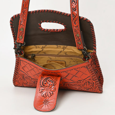 American Darling Hand Tooled Floral Leather Wallet Bag Clutch & Crossbody Handbag