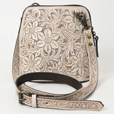 ADBG1136 Hand-Tooled Genuine Leather Vertical Crossbody Bag - American Darling