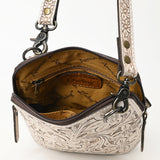 ADBG1136 Hand-Tooled Genuine Leather Vertical Crossbody Bag - American Darling