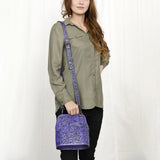 ADBG1136 Hand-Tooled Genuine Leather Vertical Crossbody Bag - American Darling