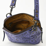 ADBG1136 Hand-Tooled Genuine Leather Vertical Crossbody Bag - American Darling