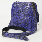 ADBG1136 Hand-Tooled Genuine Leather Vertical Crossbody Bag - American Darling