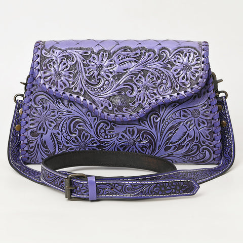 American Darling Hand Tooled Floral Leather Clutch & Crossbody Purse