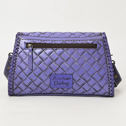 American Darling Hand Tooled Floral Leather Clutch & Crossbody Purse