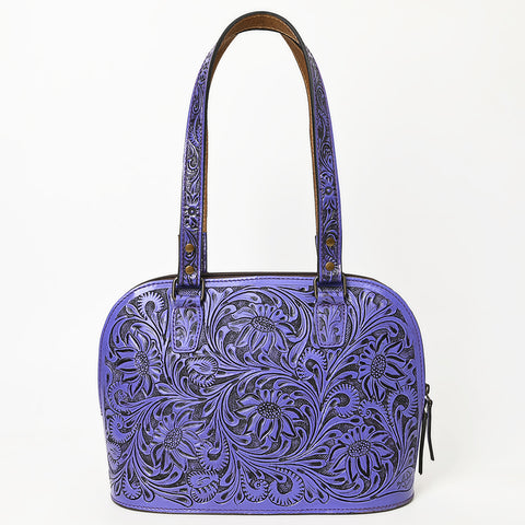 American Darling Hand Tooled Floral Leather Tote Bag Western Purse