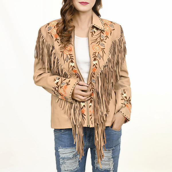 ADJKT045 Genuine Leather Women Shirt Jacket Dress