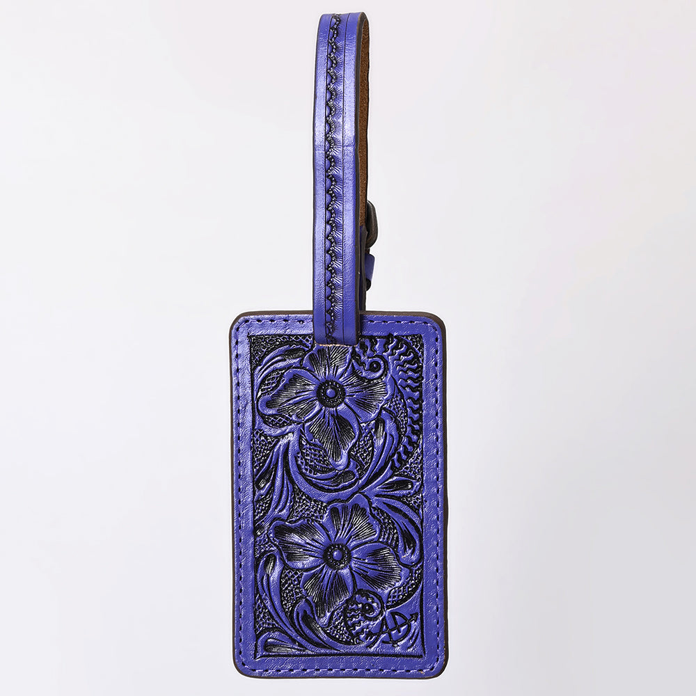 ADBG1462 Hand-Tooled Leather Card Holder - Western Floral Design by American Darling