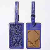ADBG1462 Hand-Tooled Leather Card Holder - Western Floral Design by American Darling