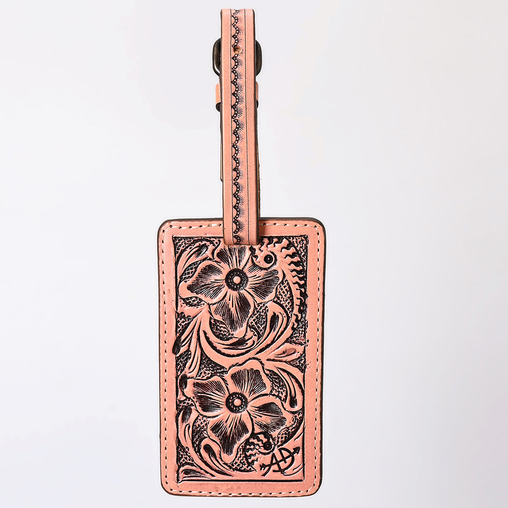 ADBG1462 Hand-Tooled Leather Card Holder - Western Floral Design by American Darling