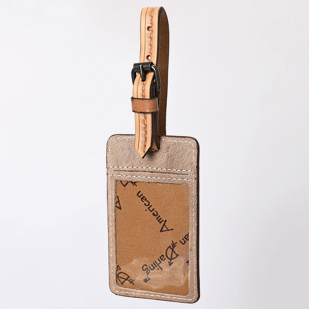 ADBG1462 Hand-Tooled Leather Card Holder - Western Floral Design by American Darling