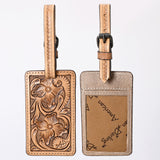 ADBG1462 Hand-Tooled Leather Card Holder - Western Floral Design by American Darling